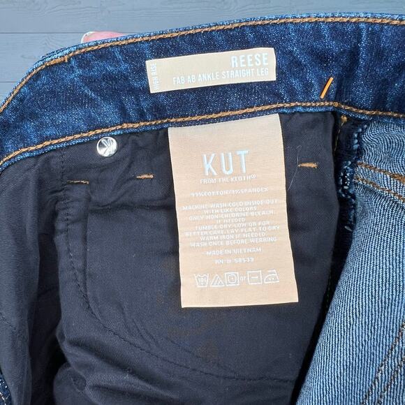 Kut From the Kloth Reese High Rise dark wash Ankle Jeans Size 12 - Picture 6 of 6